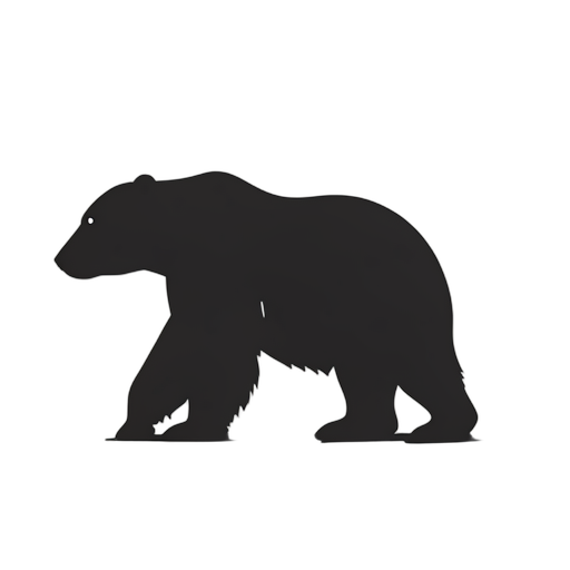 Silhouette دب قطبي