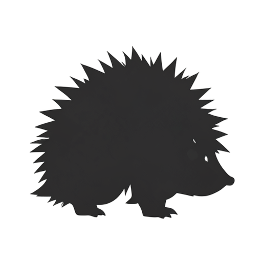 Silhouette 고슴도치