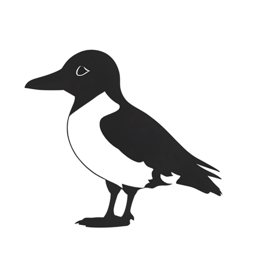 Silhouette Puffin