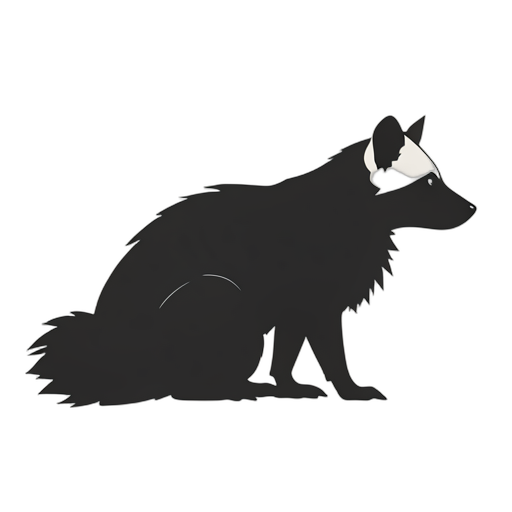 Silhouette アライグマ
