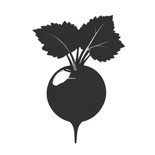 Silhouette Radieschen