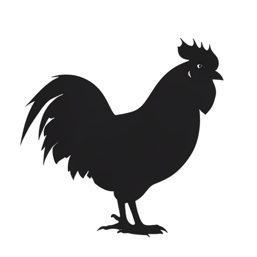Silhouette Ayam jantan