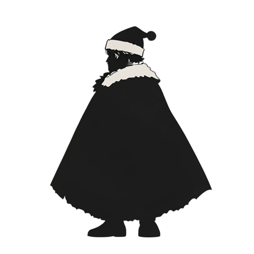 Silhouette Santa Claus