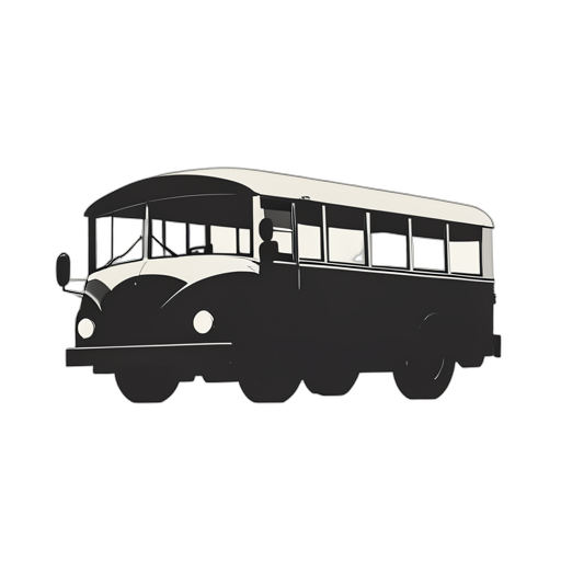 Silhouette School Bus