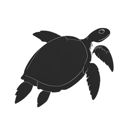 Silhouette Tartaruga marina