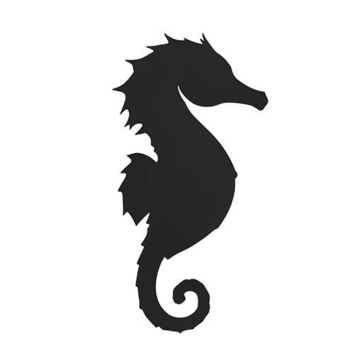 Silhouette ม้าทะเล