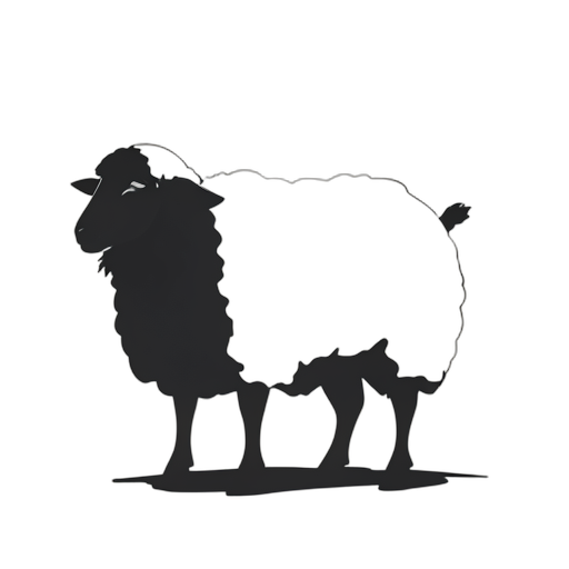Silhouette Sheep