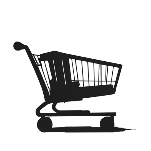 Silhouette Shopping Cart
