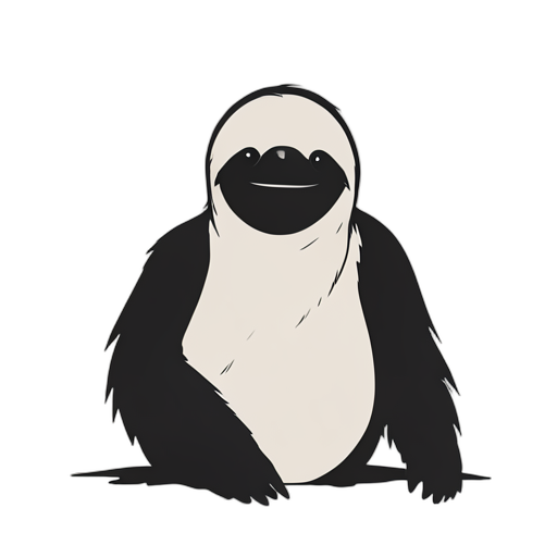 Silhouette sloth