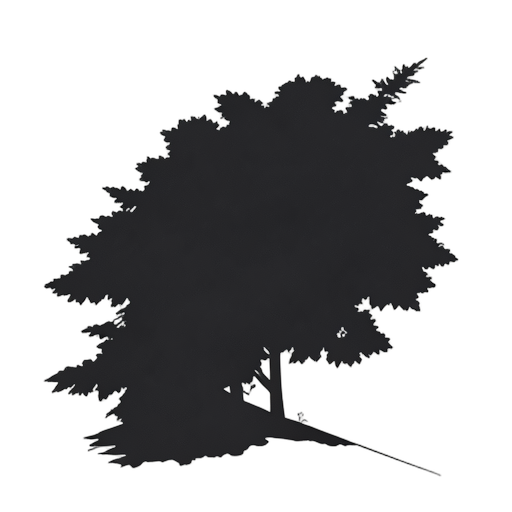 Silhouette Schneesturm