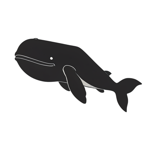 Silhouette Sperm Whale