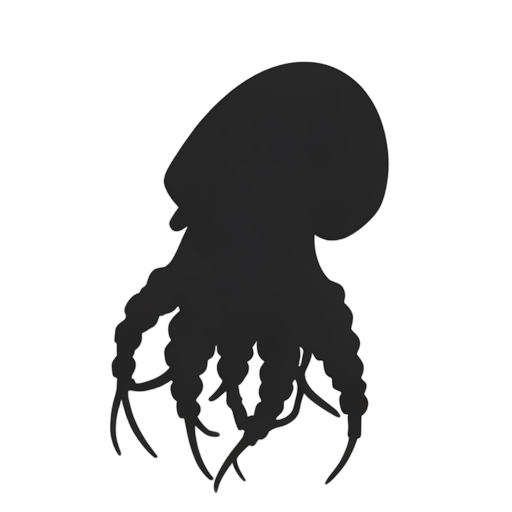 Silhouette Squid