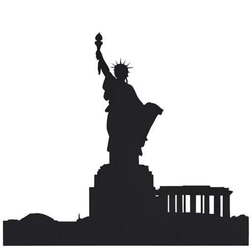 Silhouette Statue of Liberty