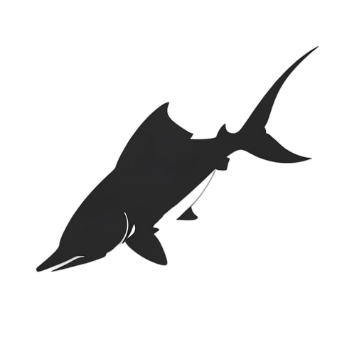 Silhouette तलवार मछली