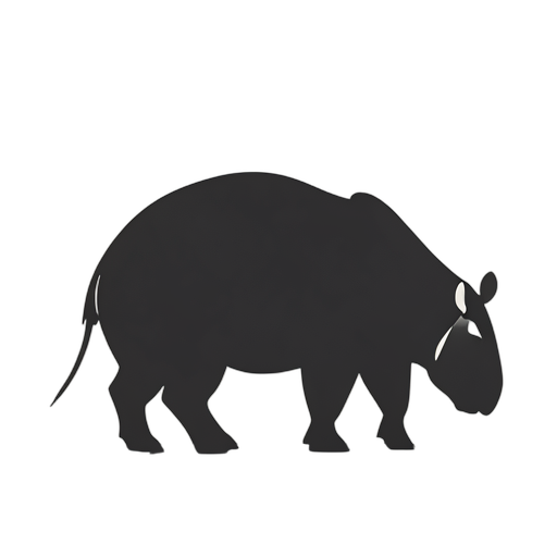 Silhouette Tapir