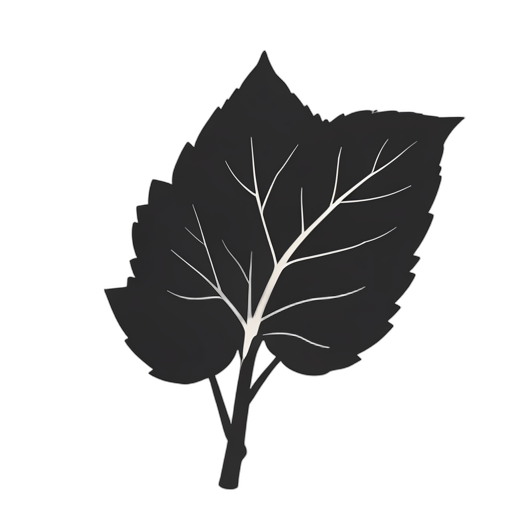 Silhouette Tütün yaprağı