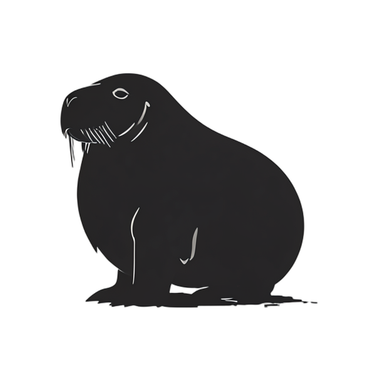 Silhouette Walrus