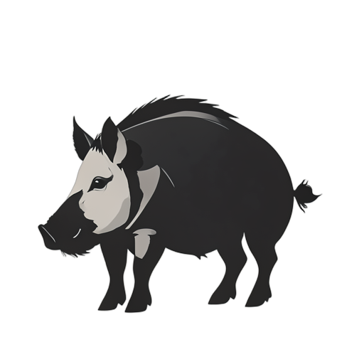 Silhouette หมูป่า