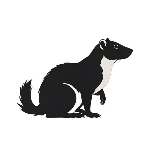 Silhouette Comadreja