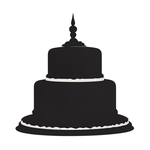 Silhouette Tort weselne
