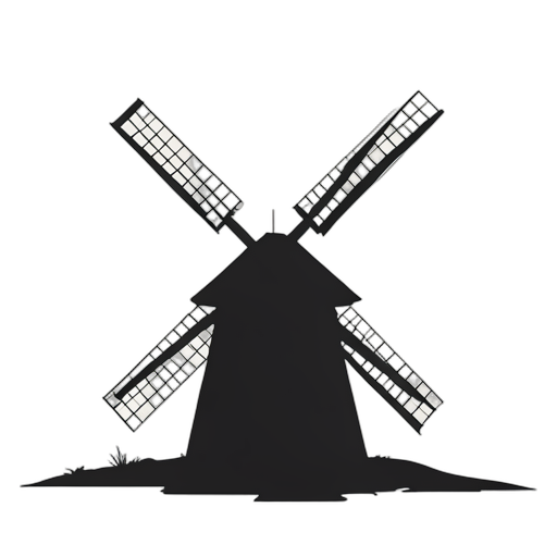 Silhouette Windmill