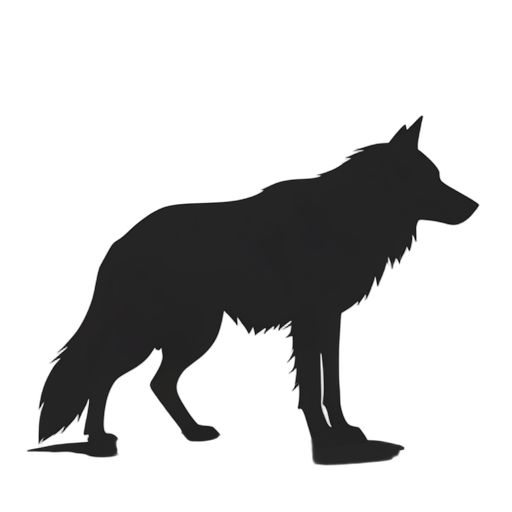 Silhouette lupo