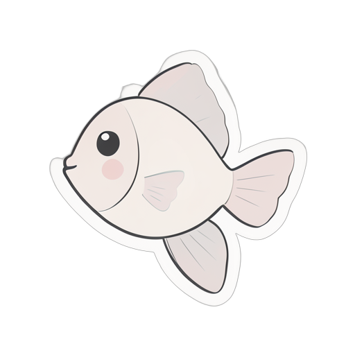 Sticker ryba angelfisz