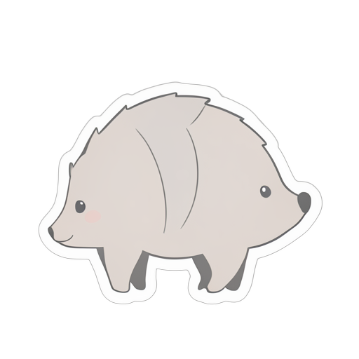Sticker armadillo