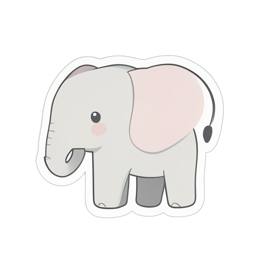 Sticker Baby Elephant