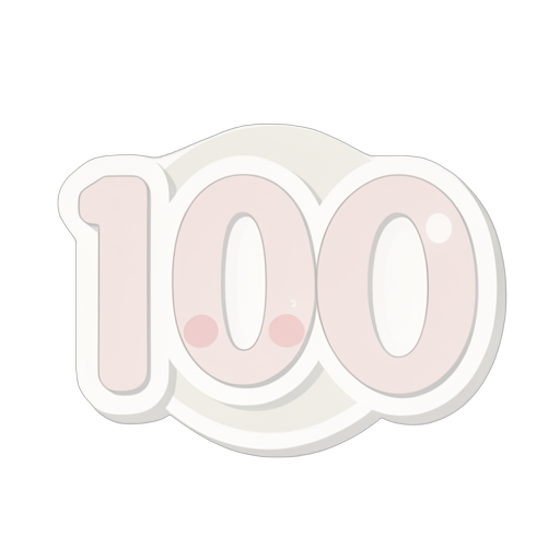 Sticker huy hiệu 100