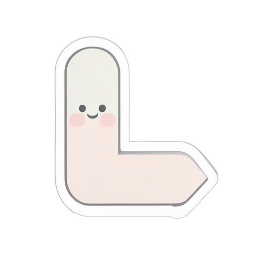 Sticker Bent Arrow