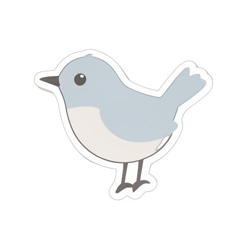 Sticker नीला पक्षी