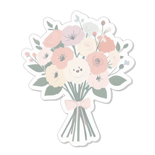 Sticker Bouquet di fiori