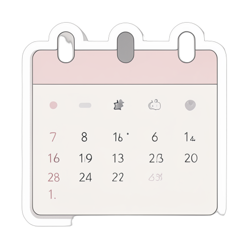 Sticker Kalender