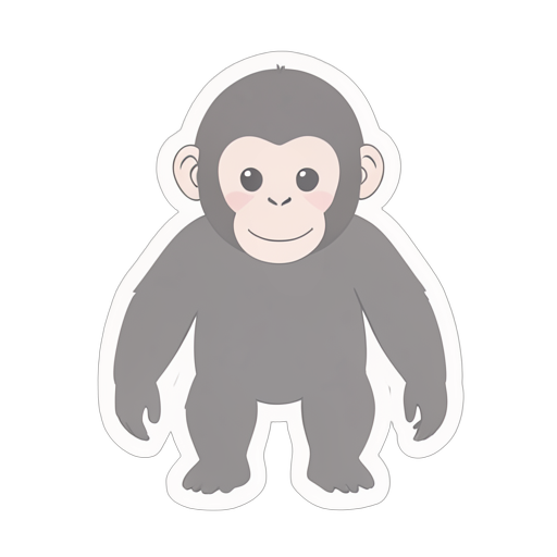 Sticker Chimpanzee