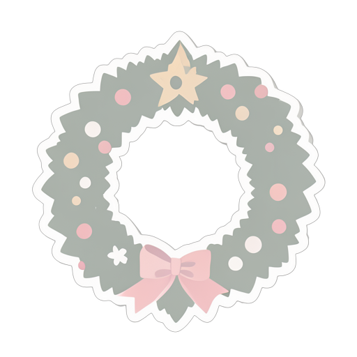 Sticker Wreath