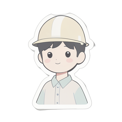 Sticker Construction Worker