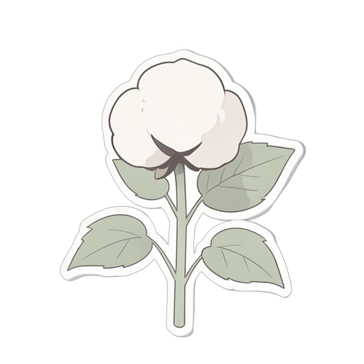 Sticker Cotton Plant
