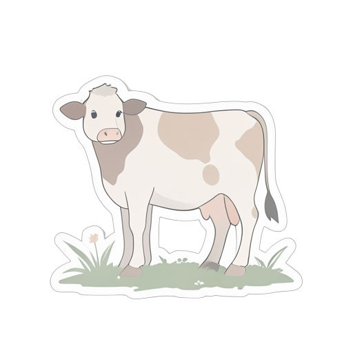 Sticker Dairy Cow