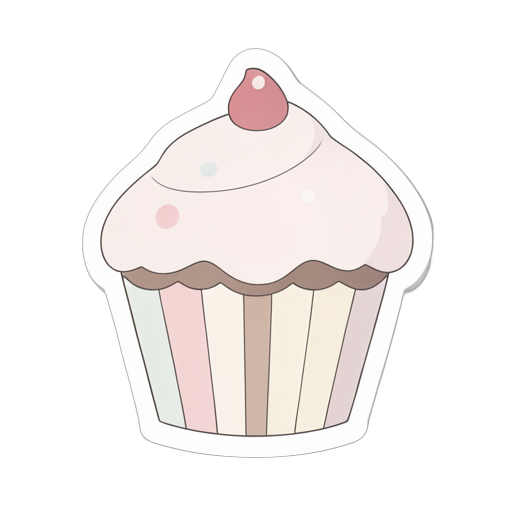 Sticker Bánh cupcake
