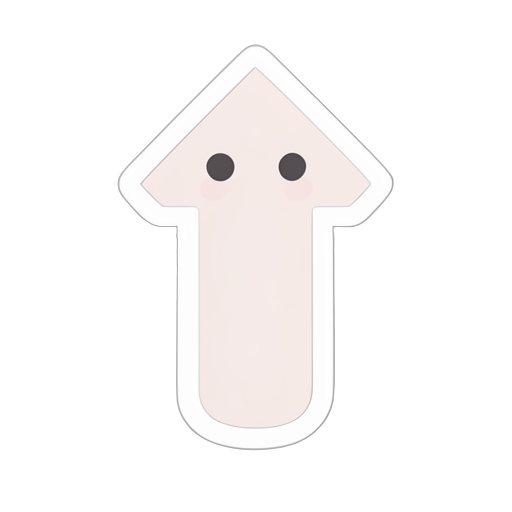 Sticker Dubbele Pijl Omhoog