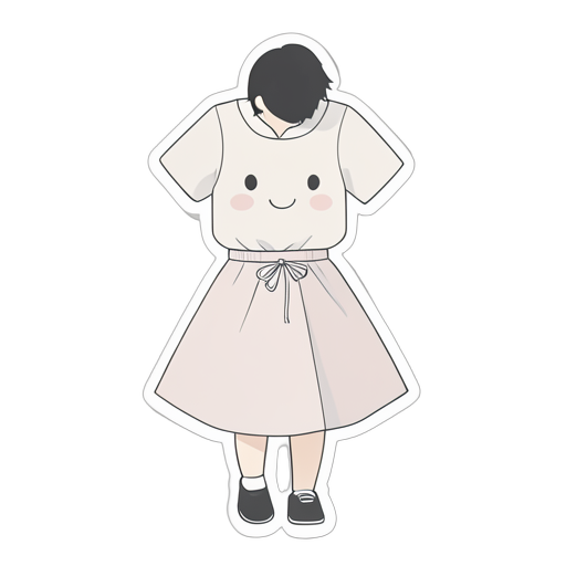 Sticker ชุดลำลอง