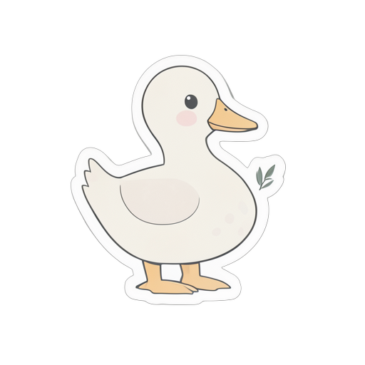 Sticker Anatra da fattoria