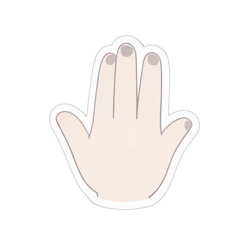 Sticker उंगलियां कटी हुई