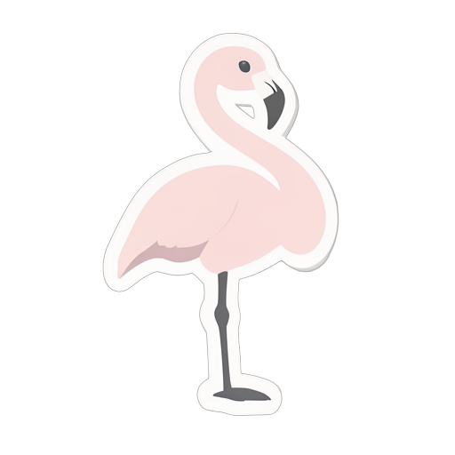 Sticker 플라밍고