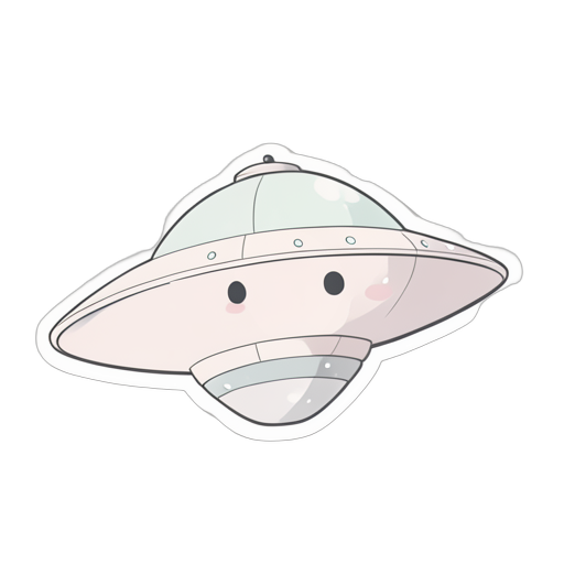 Sticker Flying Saucer