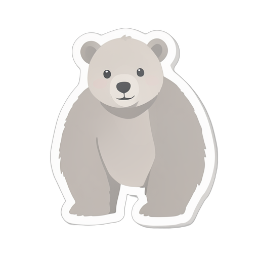 Sticker Grizzly Bear