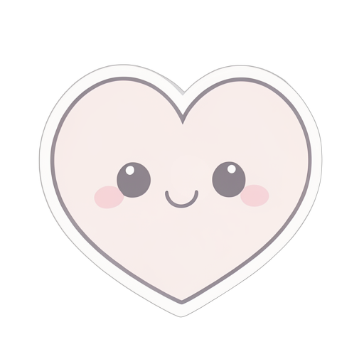 Sticker 하트 윤곽
