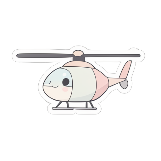 Sticker Helicóptero