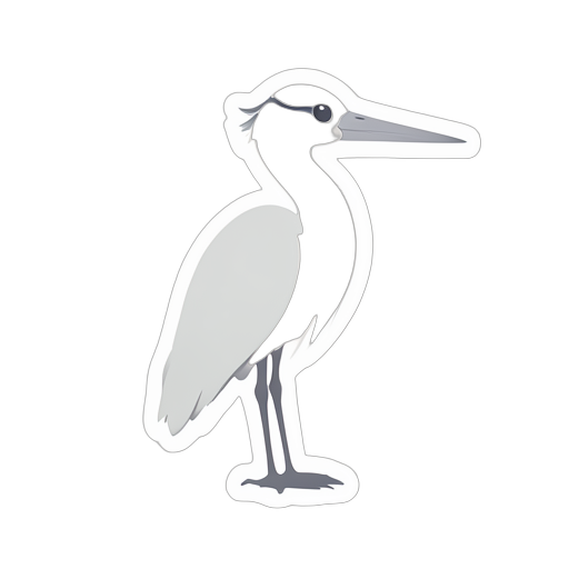 Sticker Цапля